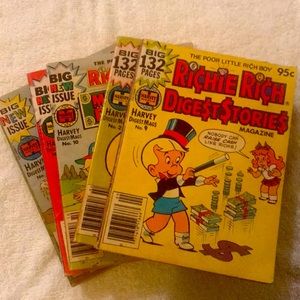 I have five RICHIE RICH DIGEST STORIES.  Perfect Condition